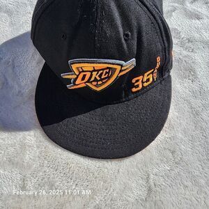 NEW ERA 9FIFTY OKC Thunder Kevin Durant #35 Black/Fluorescent Orange Snapback